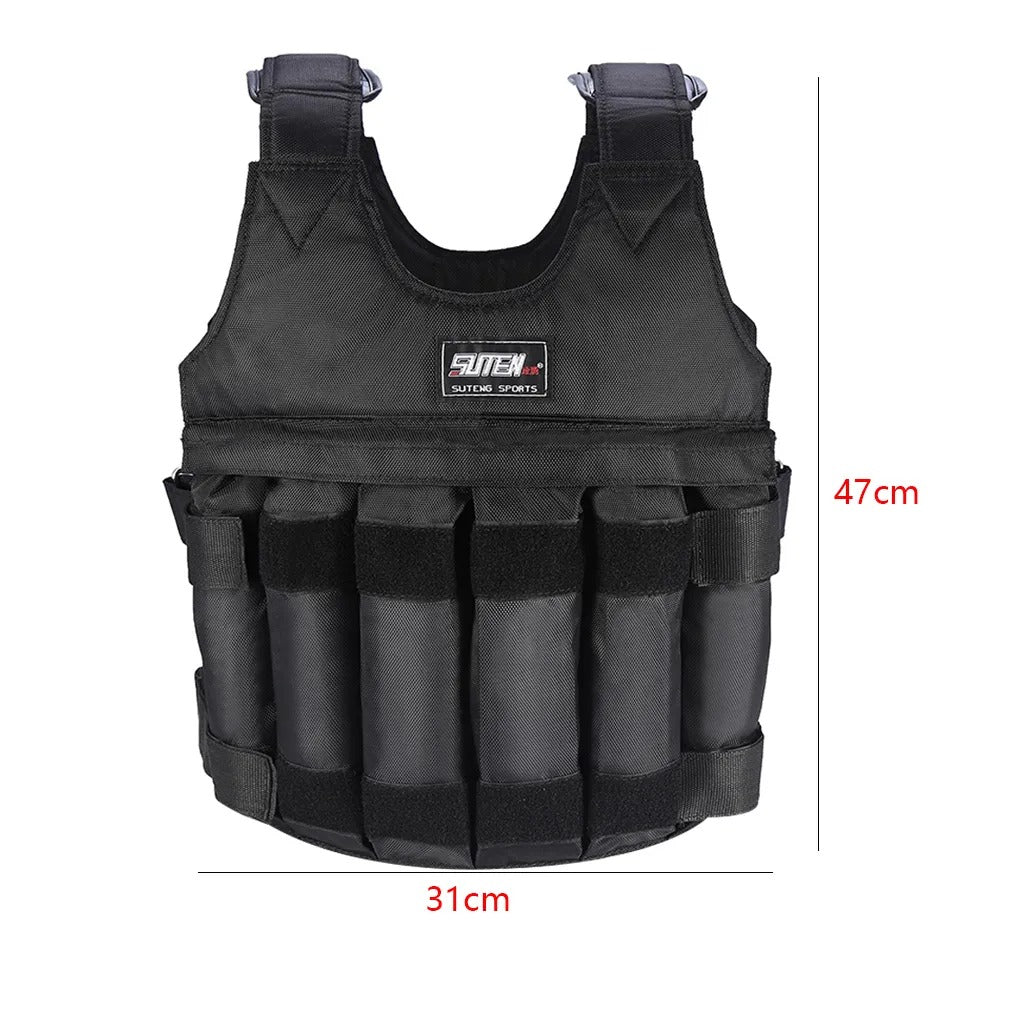 Adjustable Weighted Vest for Exercise - 110lbs Load Capacity Fitness Gear