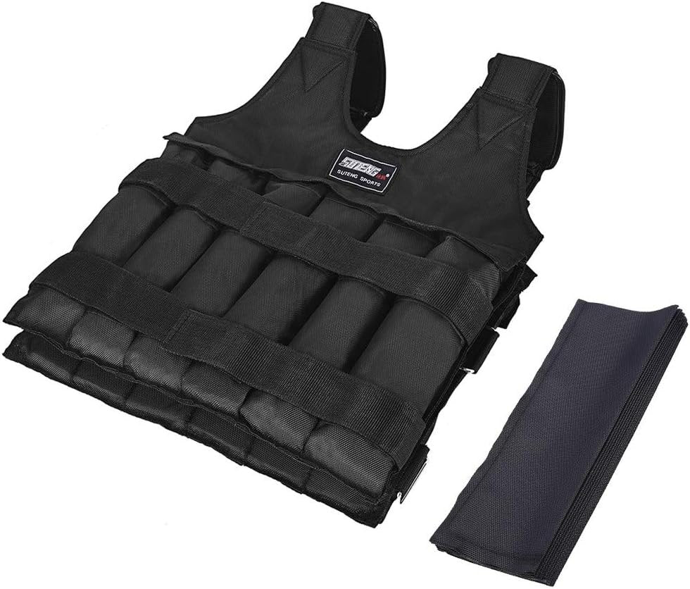 Adjustable Weighted Vest for Exercise - 110lbs Load Capacity Fitness Gear