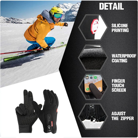 Electric Heated Gloves for Cycling & Skiing - Unisex Warming Gear